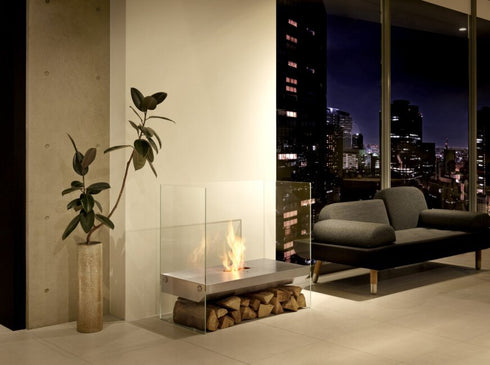 Ecosmart Fire Igloo Designer Fireplace - Stainless Steel Burner - ESF.D.IGL